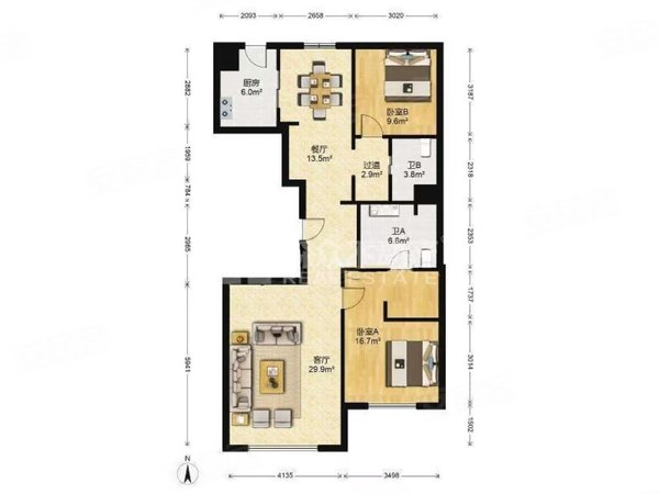 沈阳沈河五爱街雅颂居高端园区 雅颂居 精装两室 南北通透 陆总 嘉里