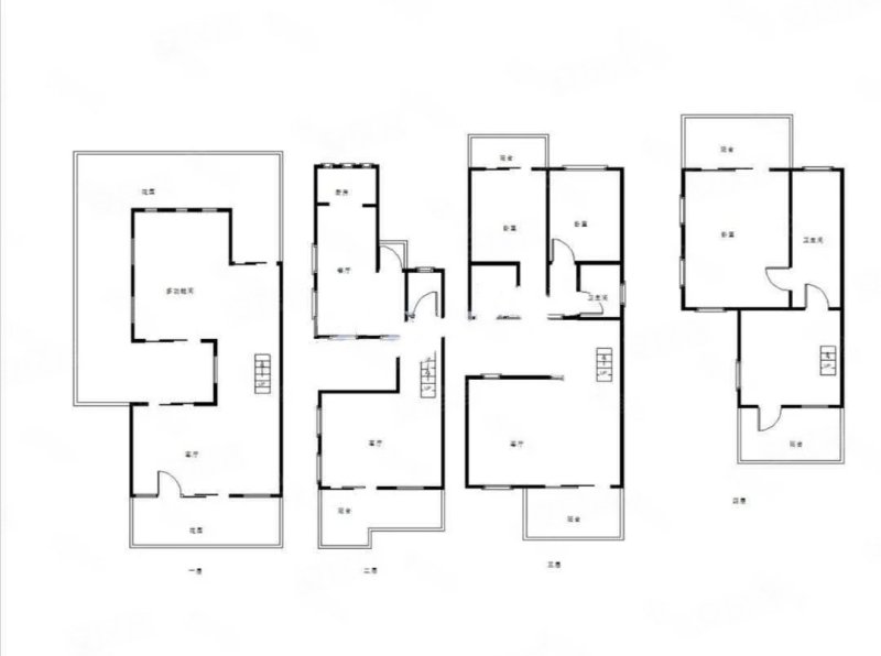 保利公园独栋大别墅边套 带500平花园4层带电梯井产权满二