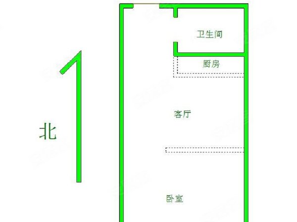 千禧龙花园 1室1厅1卫 电梯房 精装修65平米,黄岛租房-青岛58安居客