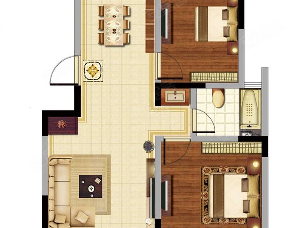 【多图】瑞嘉苑,临平路租房,海伦路地铁站大两房,装修豪华看房随时连