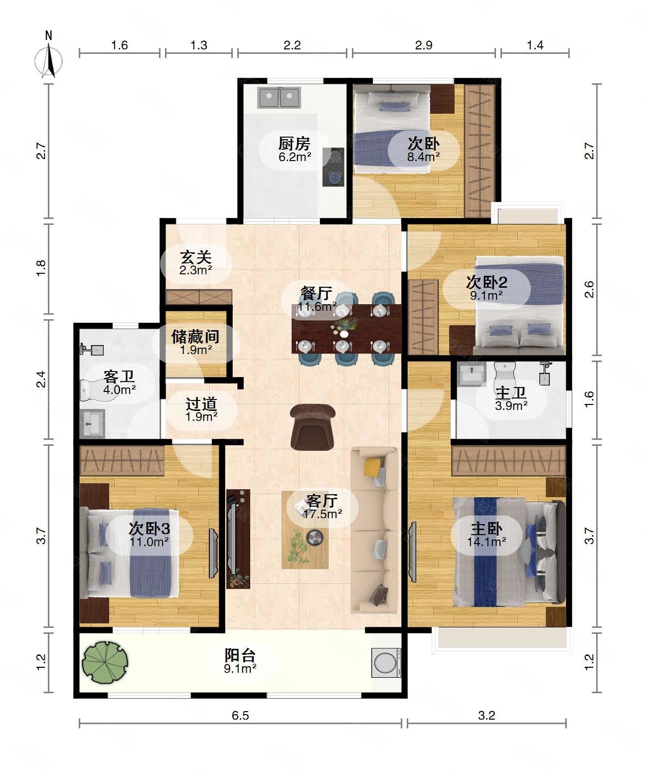 诚心急售二次精装30万光谷大悦城旁绿地光谷中心城大四房
