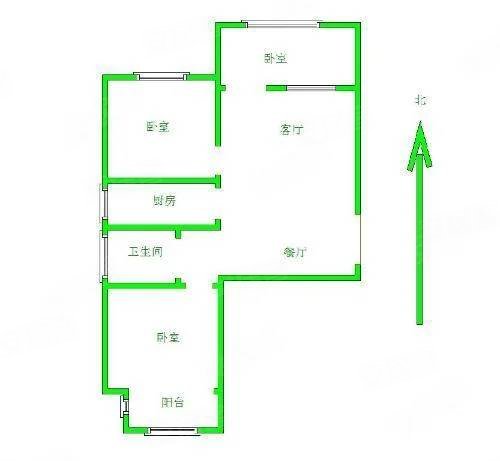 玉兰花园(玉锦园)3室2厅1卫100㎡南北119万