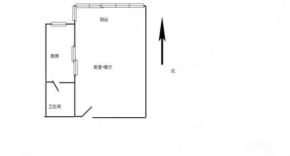 中弘名都城1室1厅1卫40㎡南北29.8万