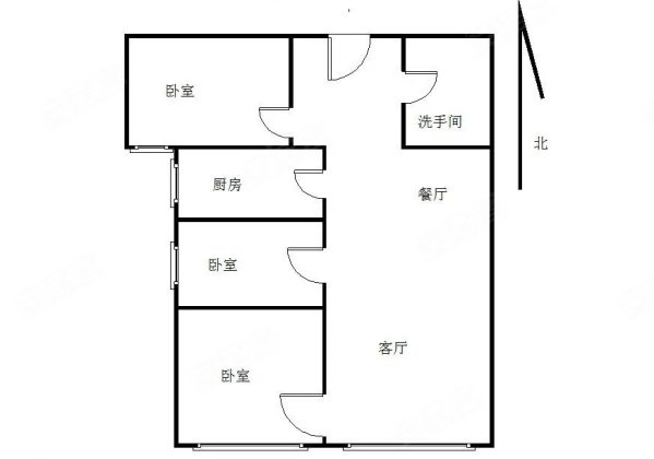 鸿坤理想湾3室2厅1卫89㎡南70万