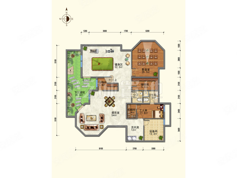 北京壹号庄园4室3厅4卫538㎡南北3880万