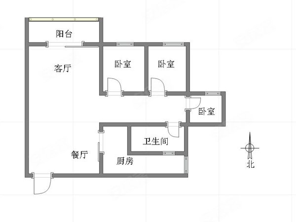 重庆渝北农业园区隆鑫鸿府隆鑫鸿府 3室2厅1卫 配套齐全 南北通透