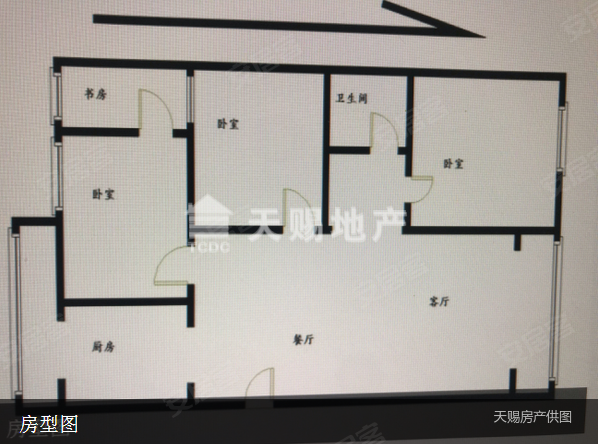 平谷水务局小区3室2厅1卫106.5㎡南北183万