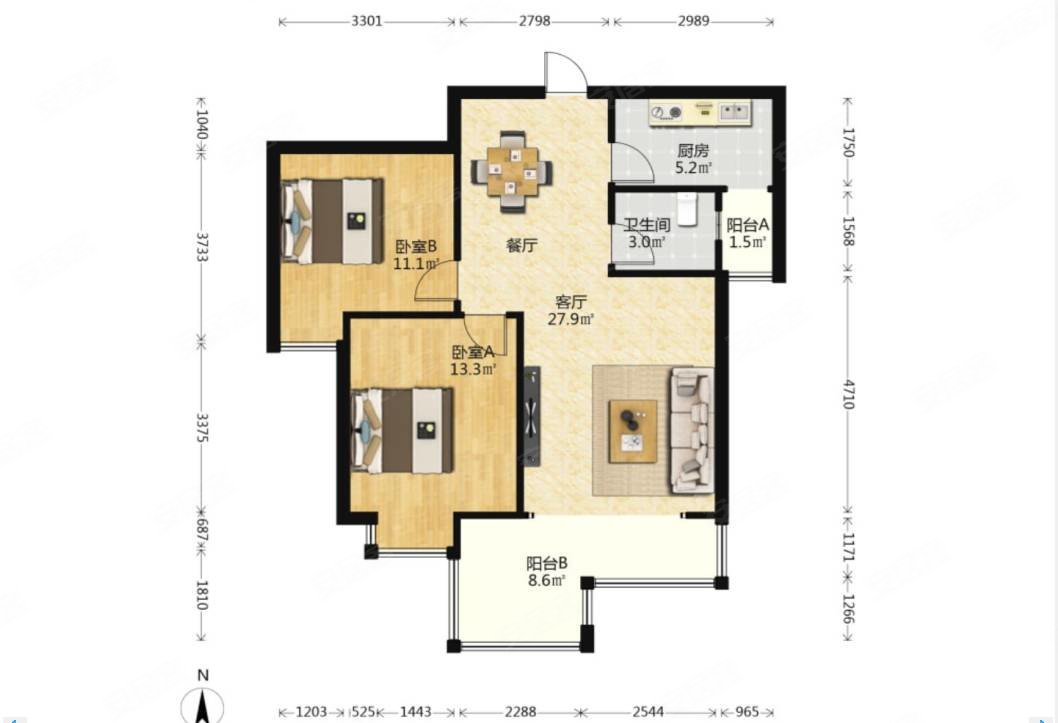 户型 户型图 平面图 1058_723
