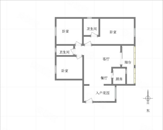 奥园康城(A区)3室2厅2卫106.79㎡南91万