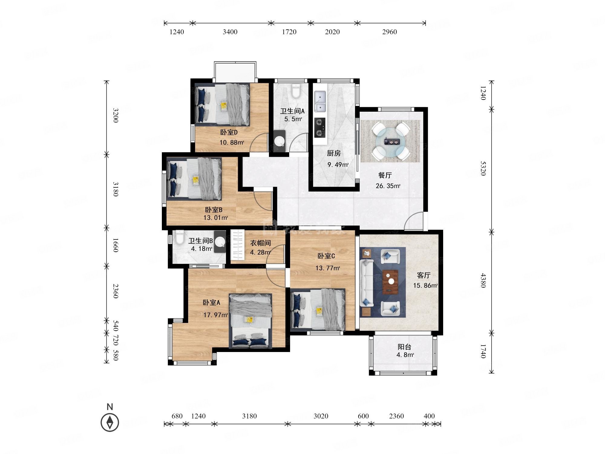 湘湖人家精装大四房满五税少总价低房东诚心出售