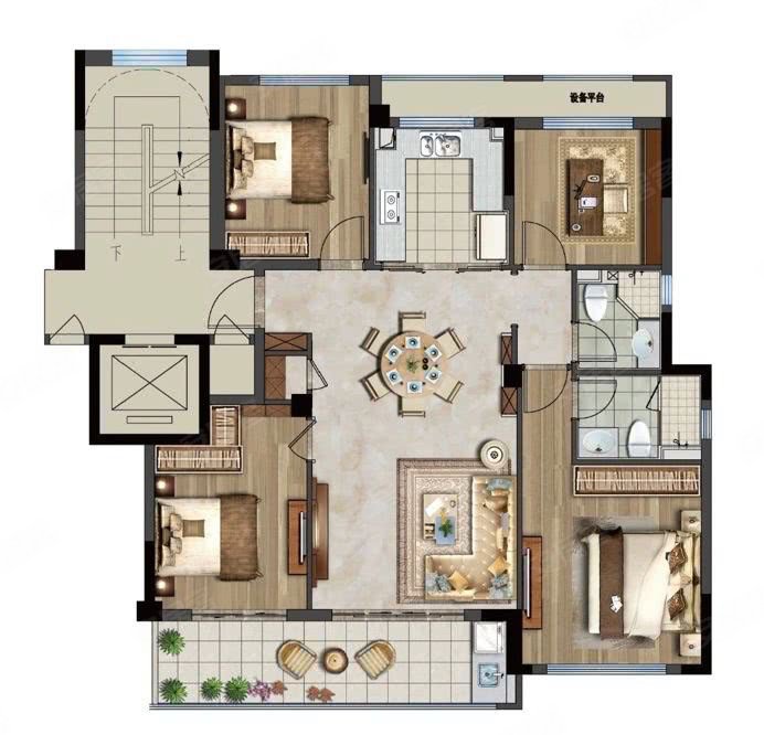 婚房 一天未住 31户型 南北通透 好楼层 观景好 钥匙看,天玺华府二手