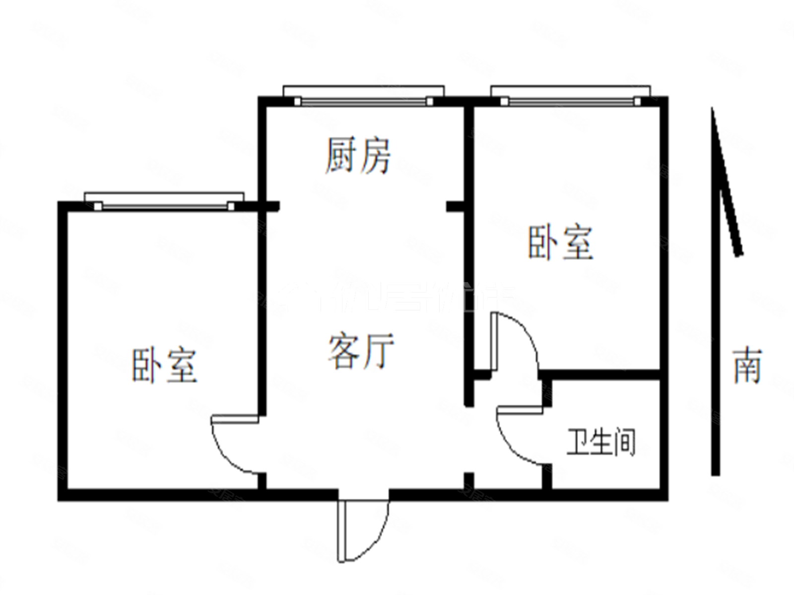 万盛佳园2室1厅1卫79㎡南68万