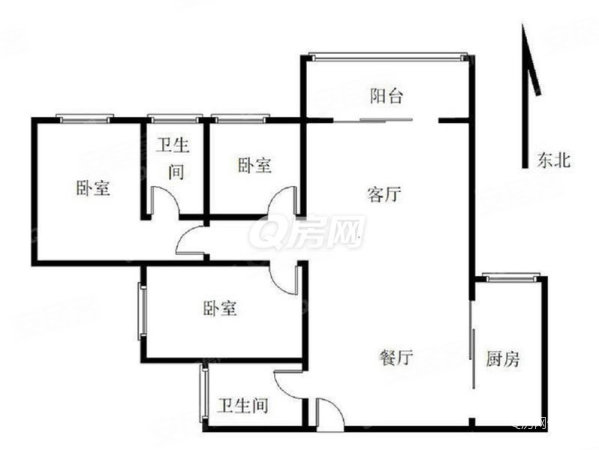 大世纪花园3室2厅2卫107㎡南368万