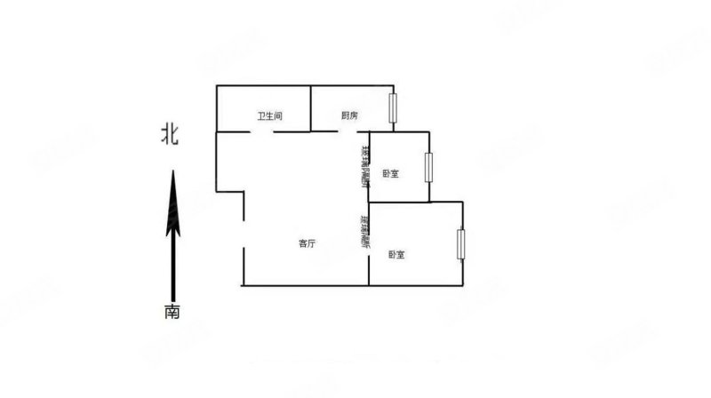 中加荣园(北区)2室1厅1卫59.59㎡南145万