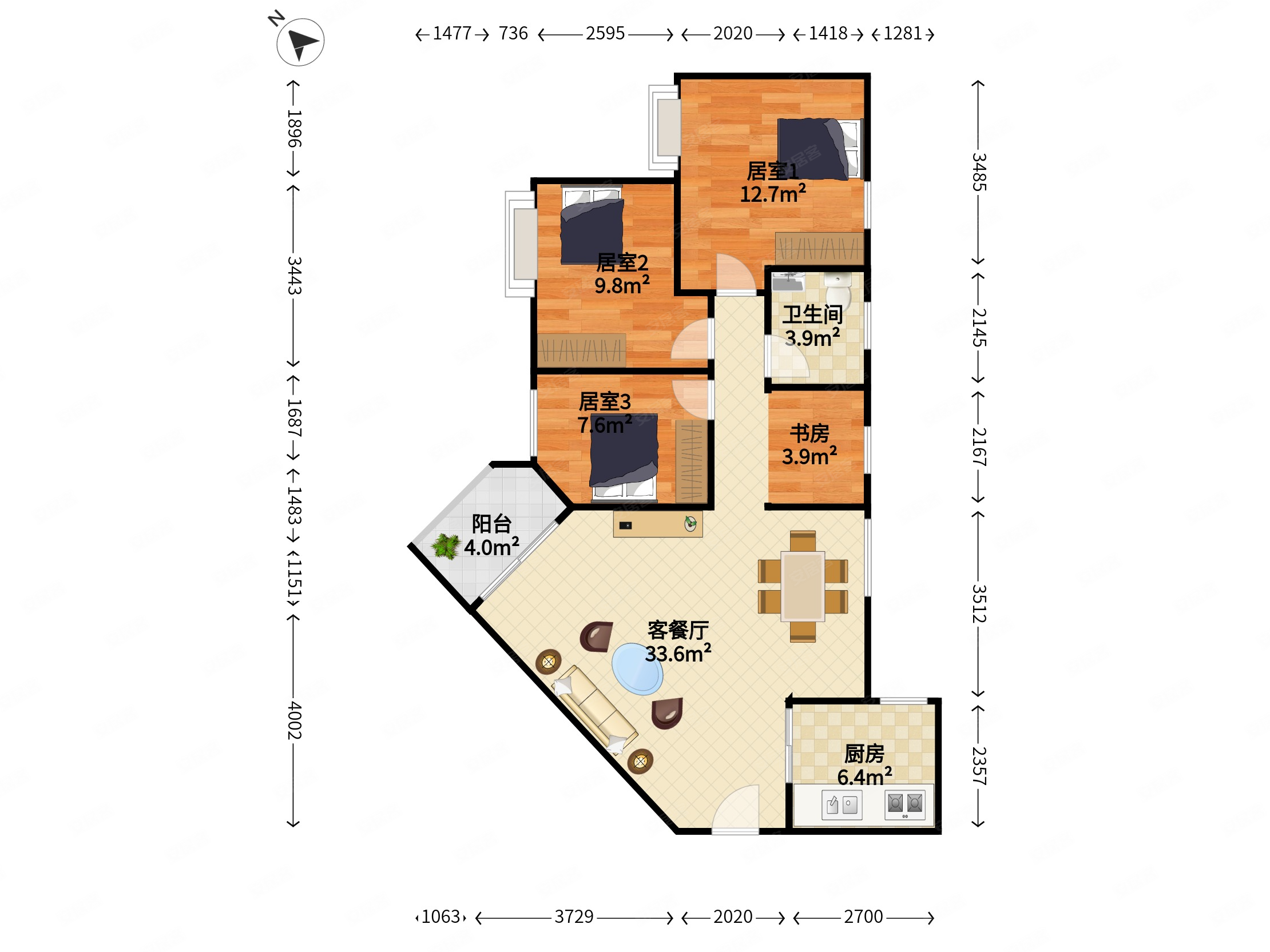 梅林一村13区住宅 刚需 环境优美 装修好 出行方便