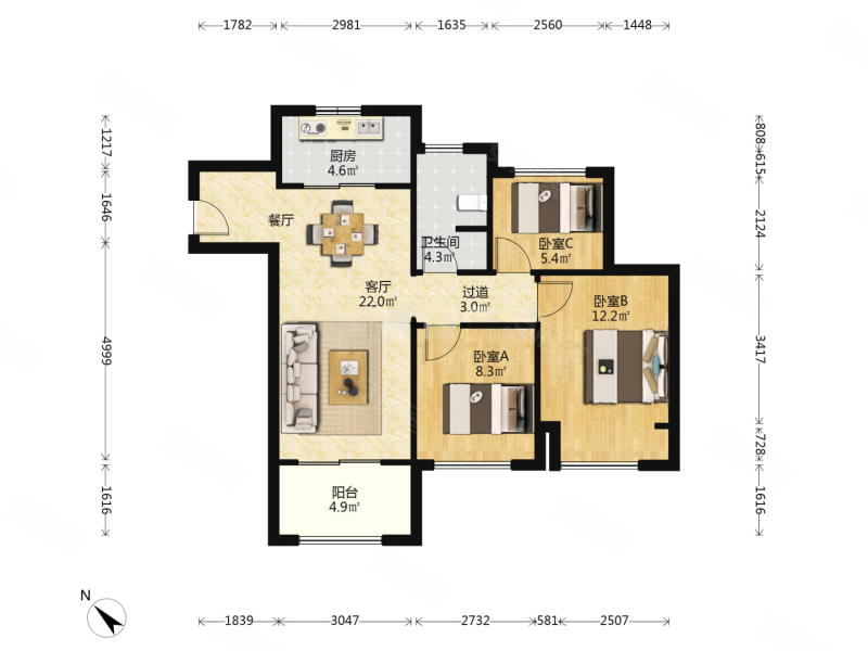 建发央著(一期) 停车方便 电梯房 近地铁 朝南 商品住宅