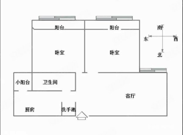 中原世纪苑2室2厅1卫87㎡南北45.8万