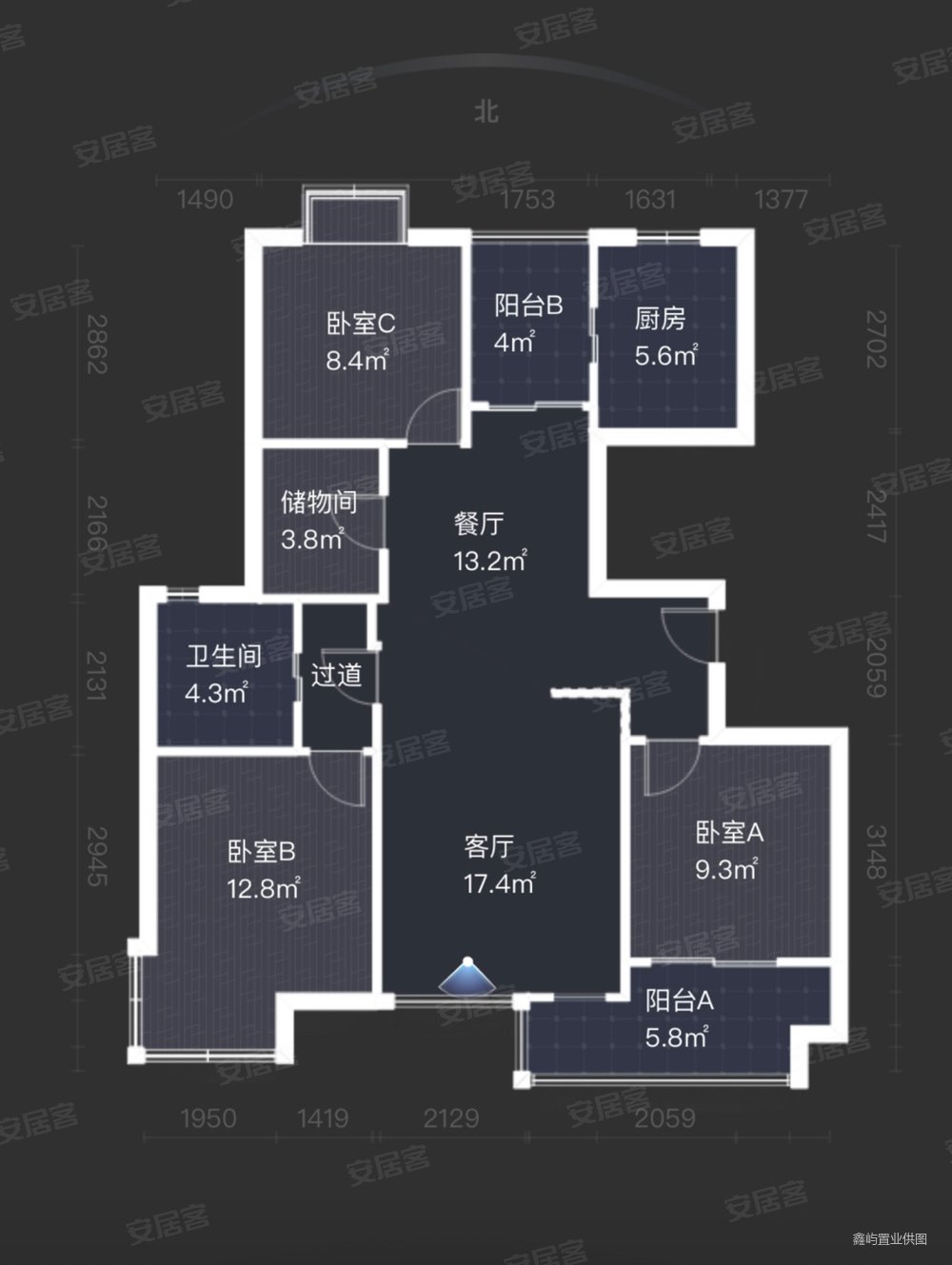急售南部商务区银河湾118平精装3房2卫看房方便满五