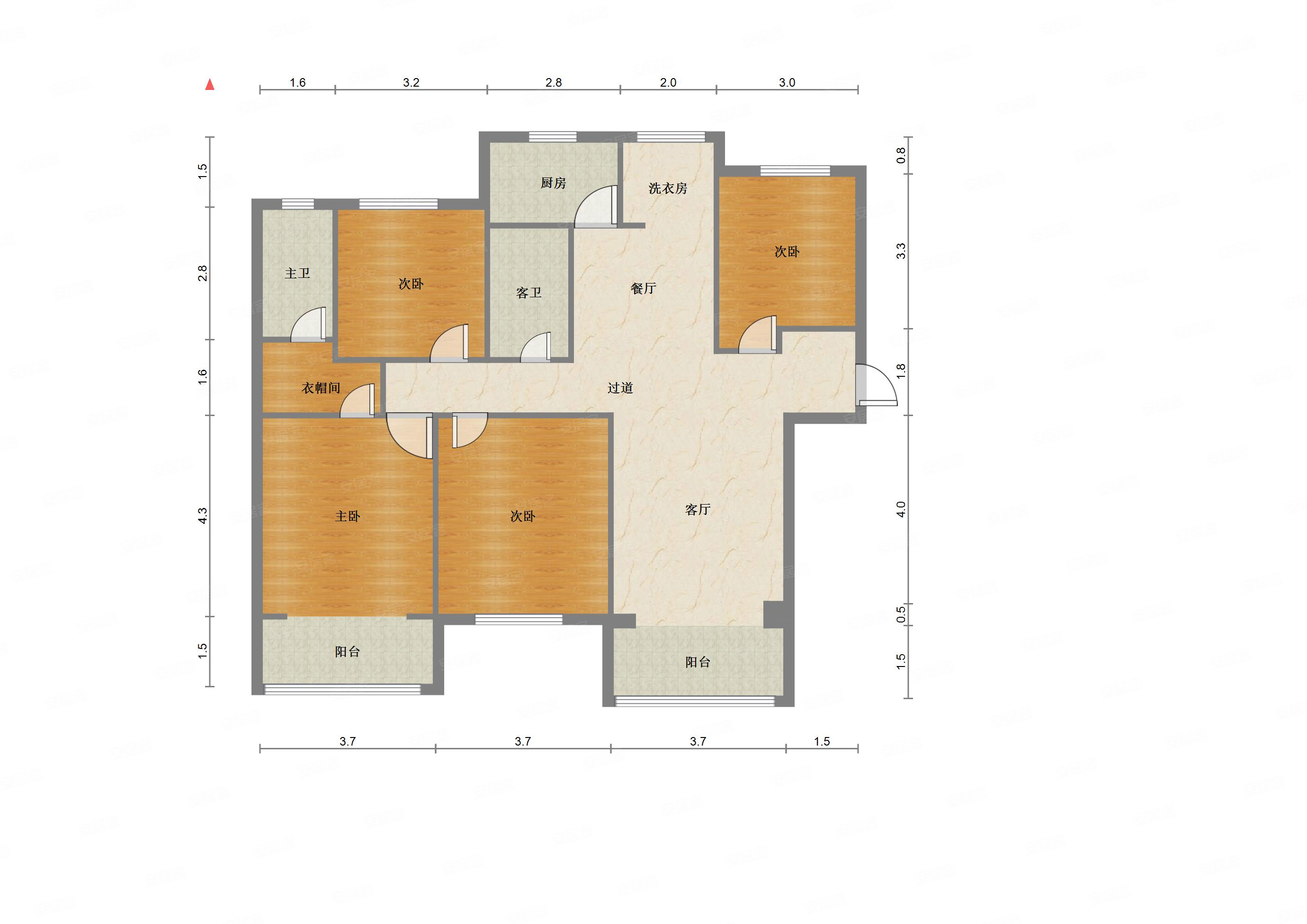 红星紫郡南北通透大四房预约看房