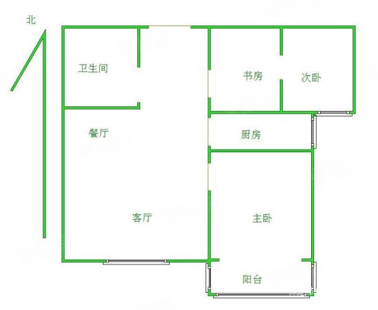 领秀世纪城2室2厅1卫91㎡南北92万