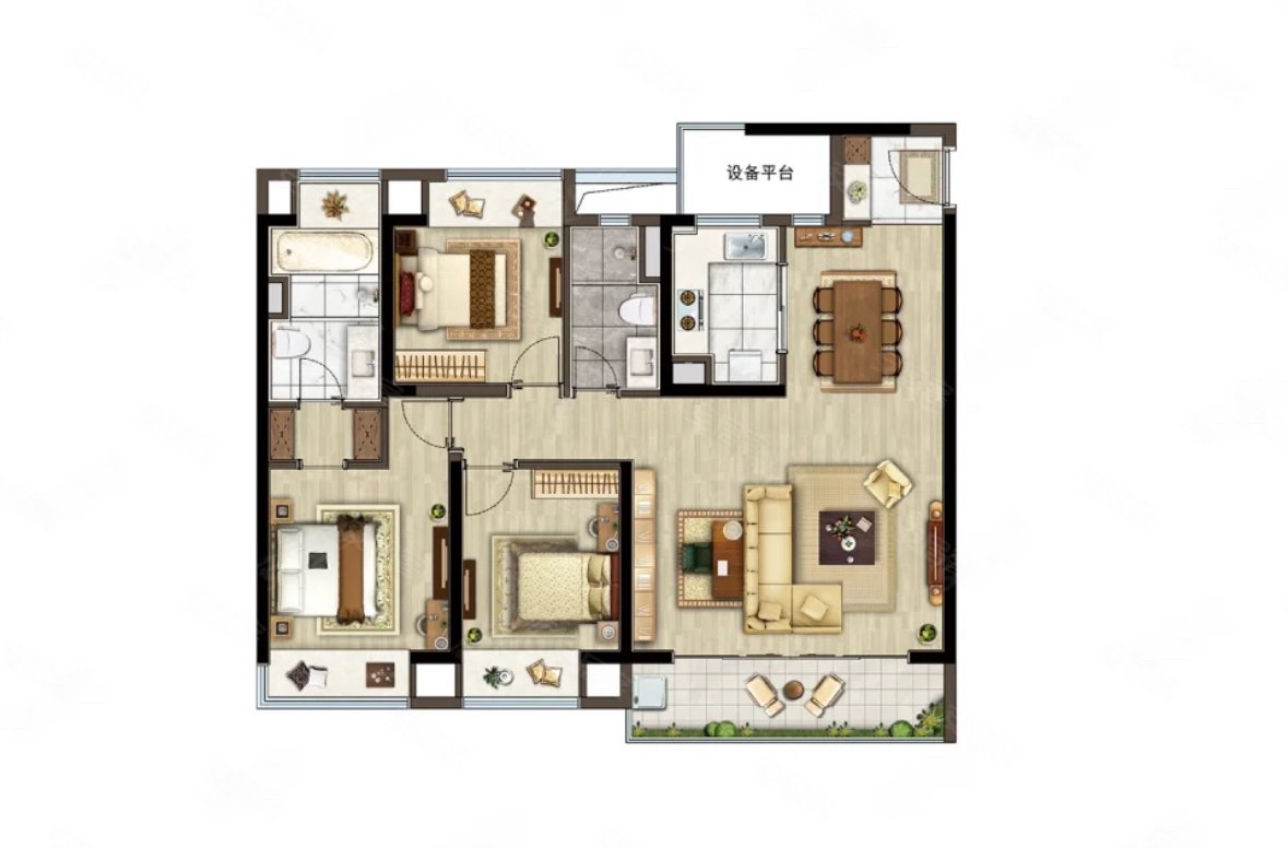新上急售琅越龙洲 二实 精装未入住 户型好随时看房,琅越龙洲二手房