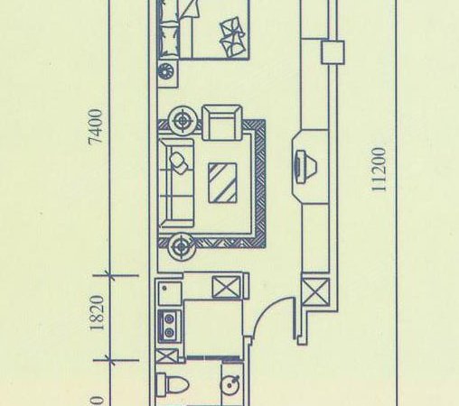大连中山昆明街伊景华园出租伊景华园一室南向住宅出租房源真实图片