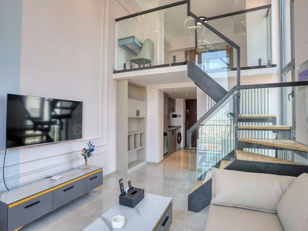 【多图】青铁华润城(商住楼),汽车东站租房,精装loft套一公寓可月付无