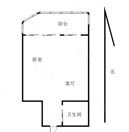 欣华花园1室0厅1卫25.17㎡南82万