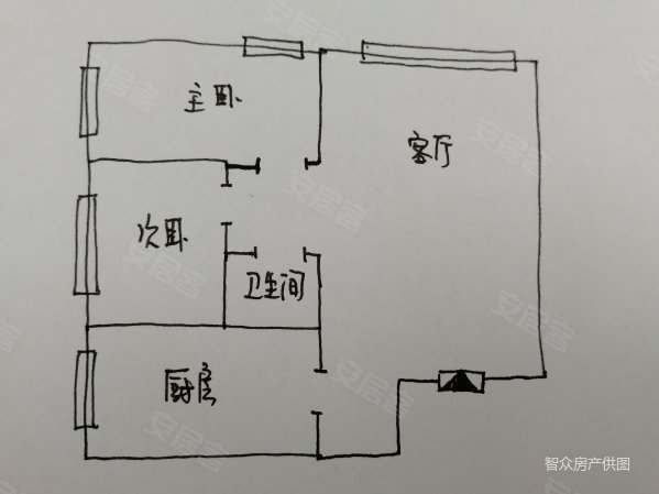 国际银座2室1厅1卫77.42㎡东北40万