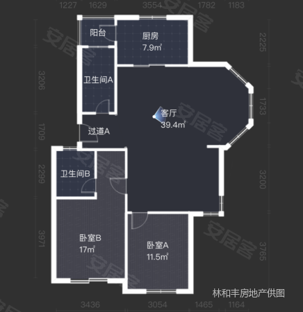 江南明珠苑 楼中楼 三房三卫,赠送空间大,看房有钥匙