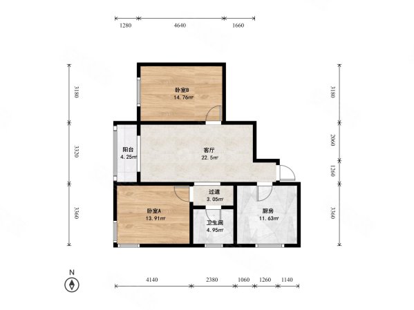 迎风西里小区2室1厅1卫99.36㎡西南158万