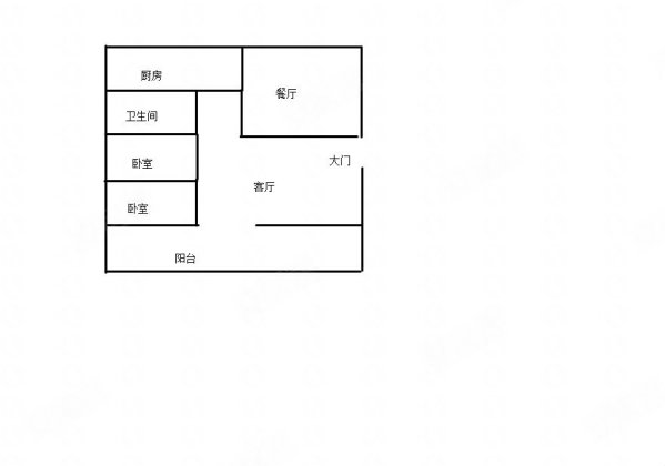 昌广晶座2室2厅1卫60㎡西35万