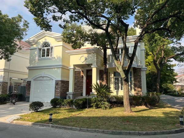 上海长宁虹桥路尚联西郊创世纪别墅西郊国宾板块,稀有独栋别墅,新装首