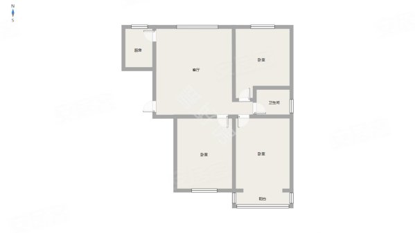 东王台畅东小区3室2厅1卫104㎡南北53万