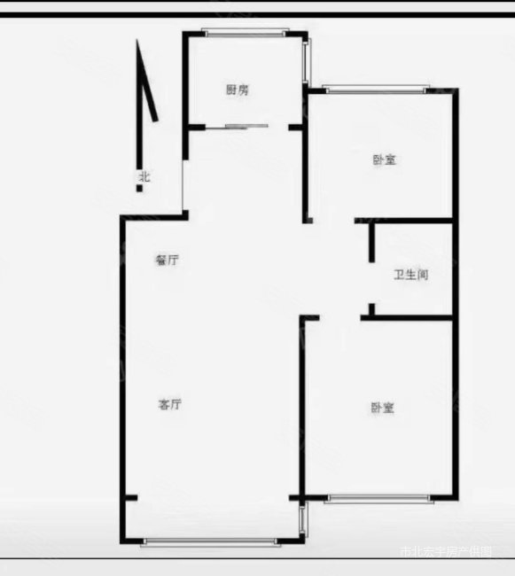 坤润阳光佳苑2室2厅1卫85.86㎡南北59万