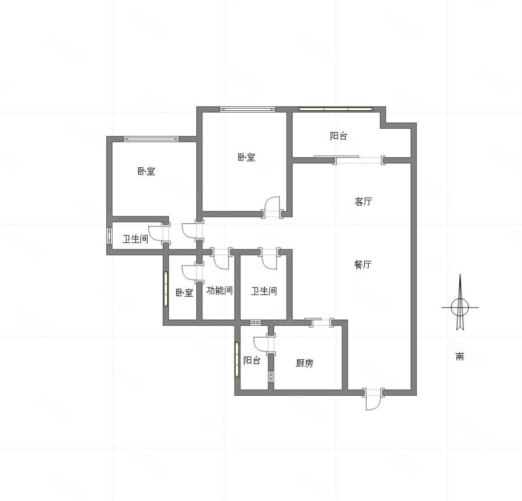 天泰钢城印象b区精装三房双卫业主婚房急售