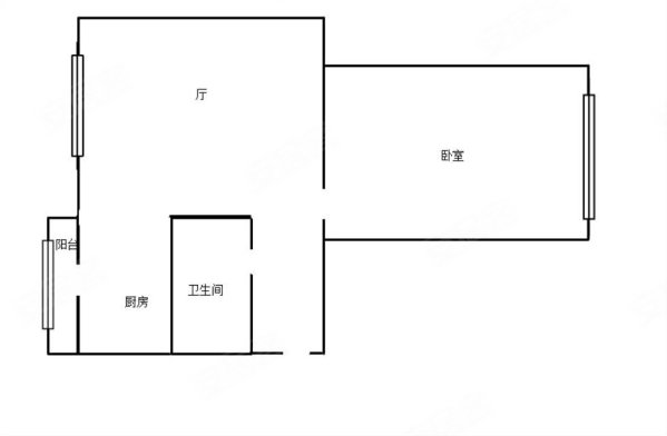 安固街小区(安固街66-76号(双号),安平街59号,75号)1室1厅1卫48㎡南北25万