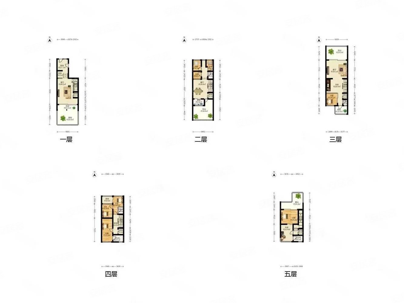 出价即成交 仁山总统行宫 5层全明采光 私密性好,仁山智水花园(别墅)
