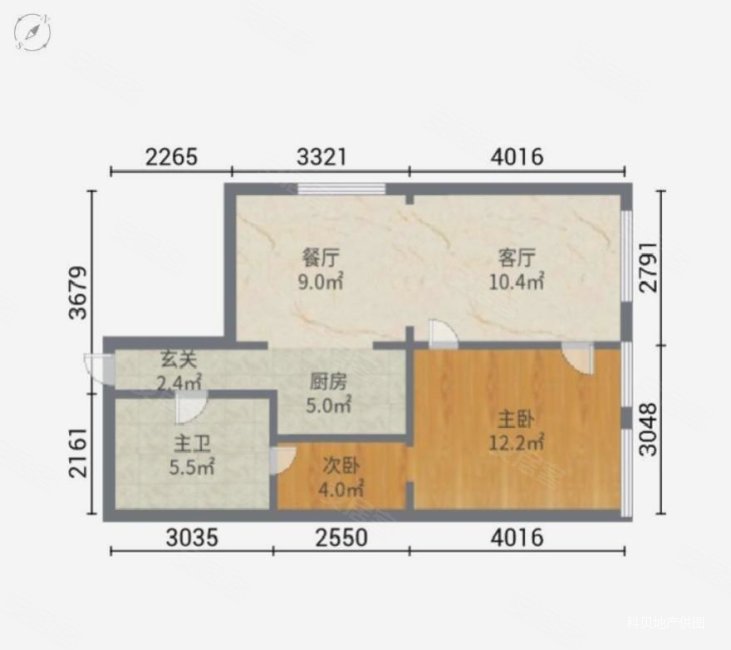 汇金大厦2室2厅1卫75㎡南280万