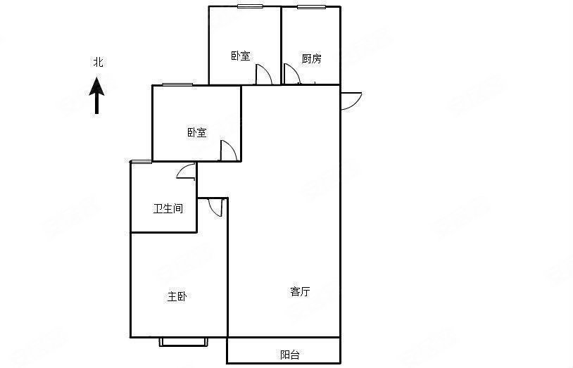 恒大名都拂晓大道3室1厅1卫91平方米
