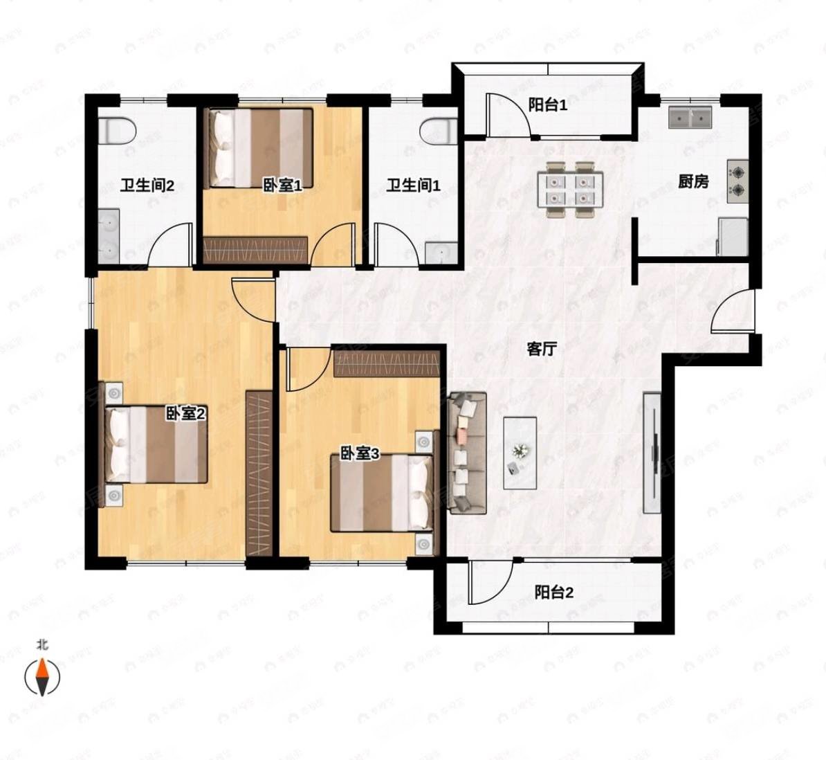西站瑞都精装修拎包入住户型方正通风彩光好居家