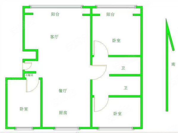 春满家园3室2厅2卫135㎡南北48万