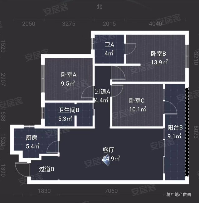 东原璞阅二手房,132万,3室2厅,2卫,105.11平米-昆明安居客