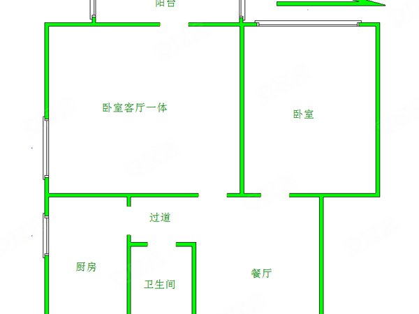 北京怀柔怀柔城区湖光小区南区怀柔金色~湖光小区 看房有钥匙 2室 51平米出租房源真实图片