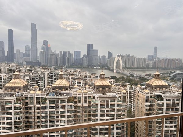广州海珠广州塔珠江帝景紫龙府现代化简约精装修 高层望江 带入户大