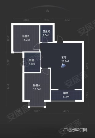 罗马景福城2室2厅1卫89.9㎡南169.6万