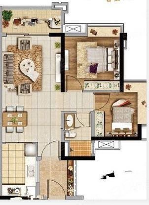 【多图】实地常春藤(二期),永和开发区租房,实地常春藤(二期) 2室2厅1