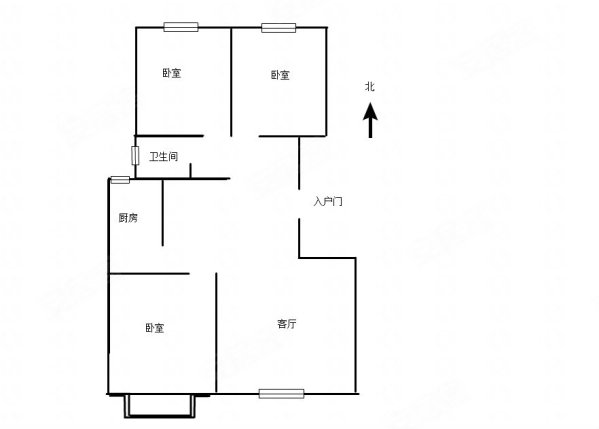 瑞明蓝湾3室2厅1卫110.8㎡南北59万