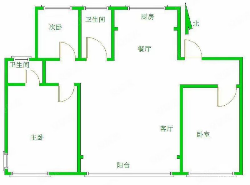 禹洲朗廷府3室2厅2卫138.23㎡南北248万