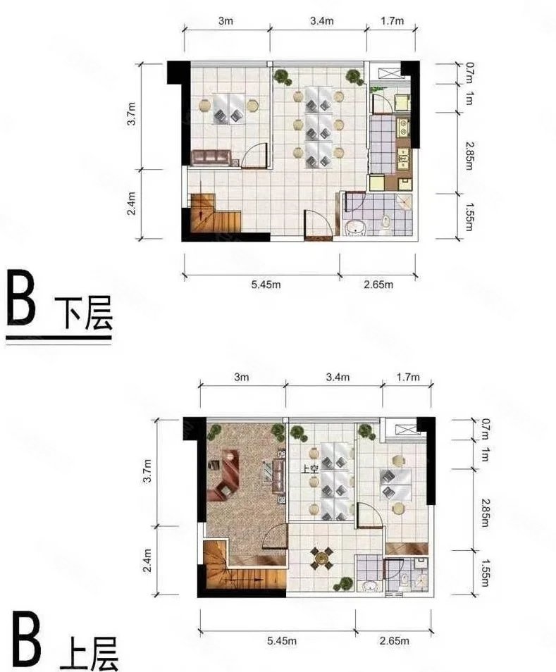 戛纳湾金棕榈(商住楼)2室0厅1卫50㎡南北45万